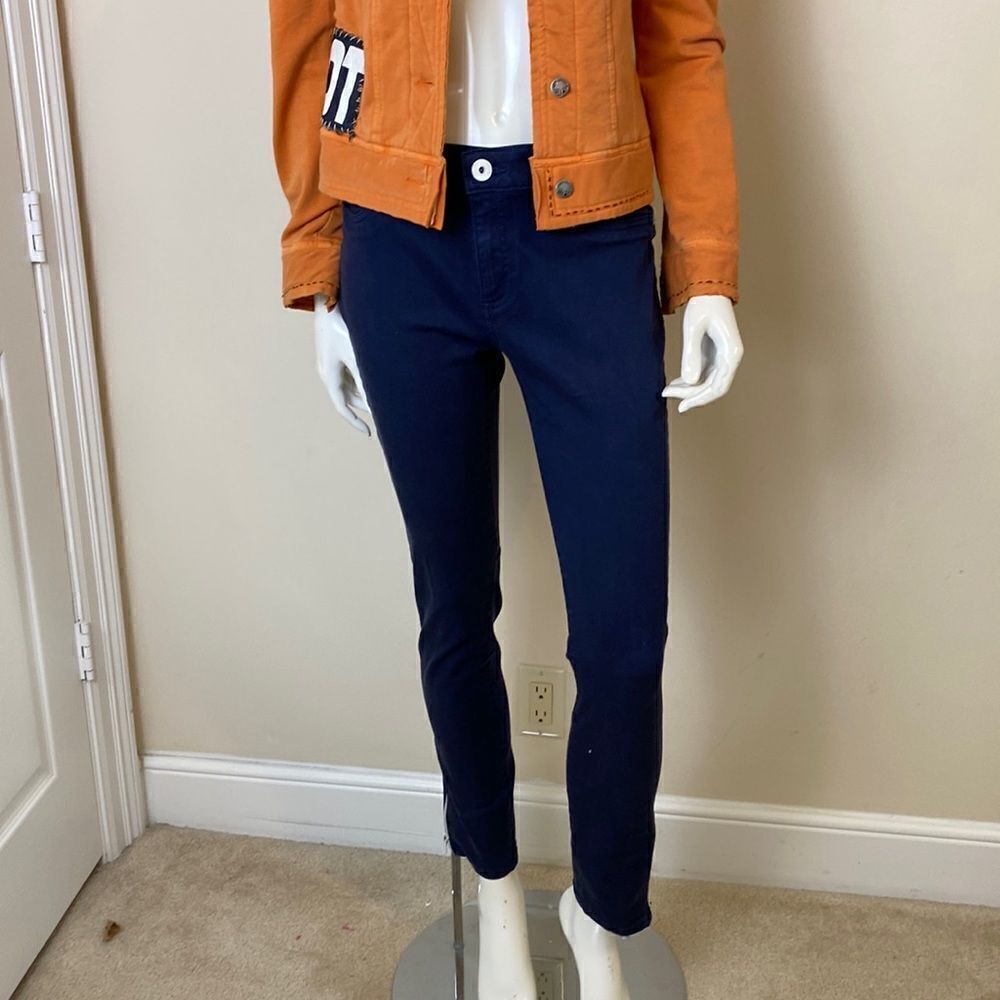 DL 1961 Jeans Size 29 Florence Mirabel Cropped with White Accents - Picture 3 of 13